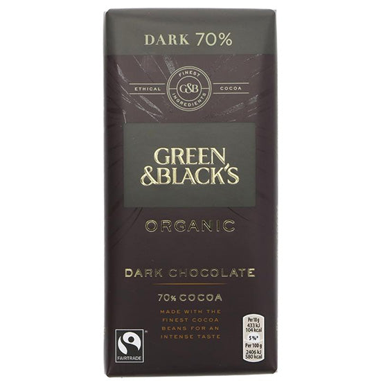 Dark (70%) Chocolate Bar Organic