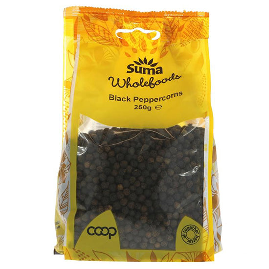 Peppercorns Black bulk pack Leicester Wholefoods