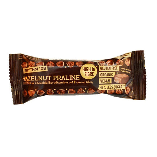 Hazelnut Praline Dark Chocolate Bar Organic