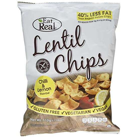 Lentil Chilli & Lemon Chips ROLL BACK PRICE