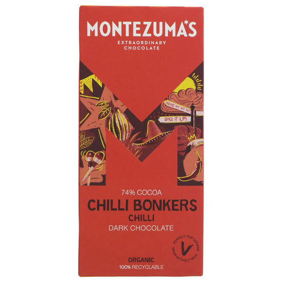 Dark Chocolate & Chilli Bar Organic (Chilli Bonkers)