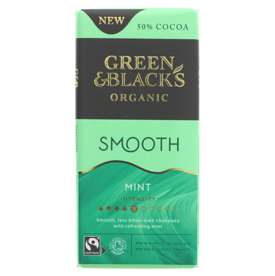 Smooth Mint Dark Chocolate Bar Organic