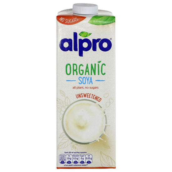 Organic Soya Milk unsweetened (now Alpro)  ROLL BACK PRICE