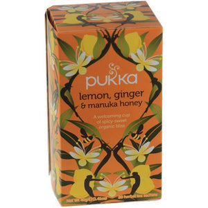 Lemon, Ginger & Manuka Honey Tea Organic