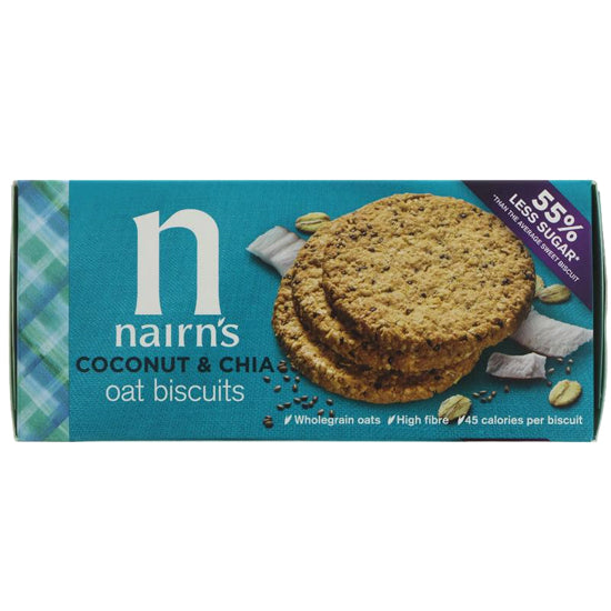 Coconut & Chia Oat Biscuits