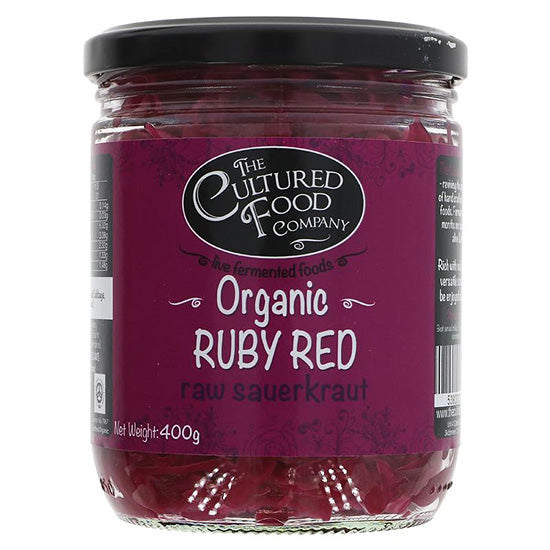 Sauerkraut Raw Fresh Ruby Red Organic