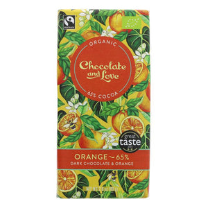 Orange Dark Chocolate 65% Organic