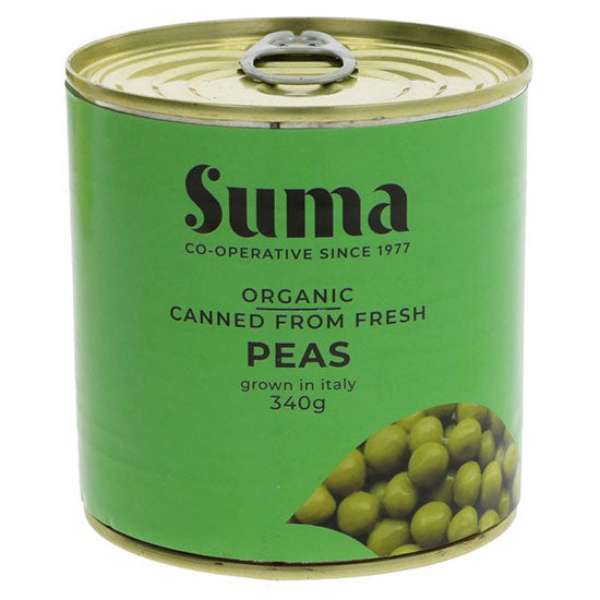 Canned Fresh Peas Organic