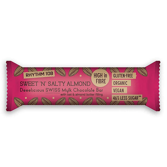 Sweet and Salty Almond Mylk Chocolate Bar Organic